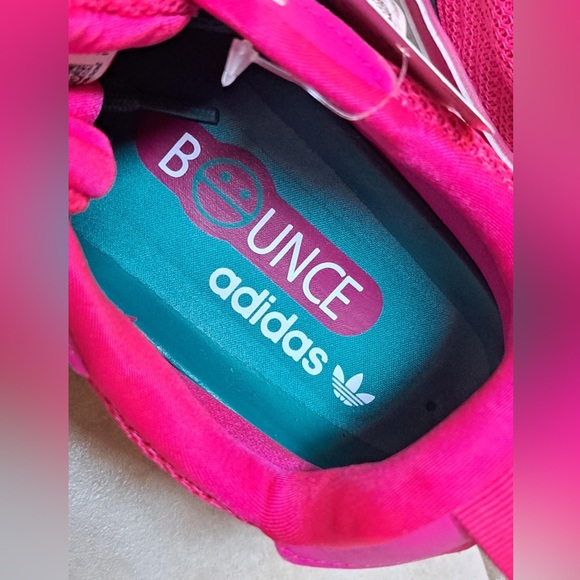 Adidas Originals Microbounce T1 Shoe Size 7.5 Women's Shock Pink Green EF4886 - Picture 7 of 12